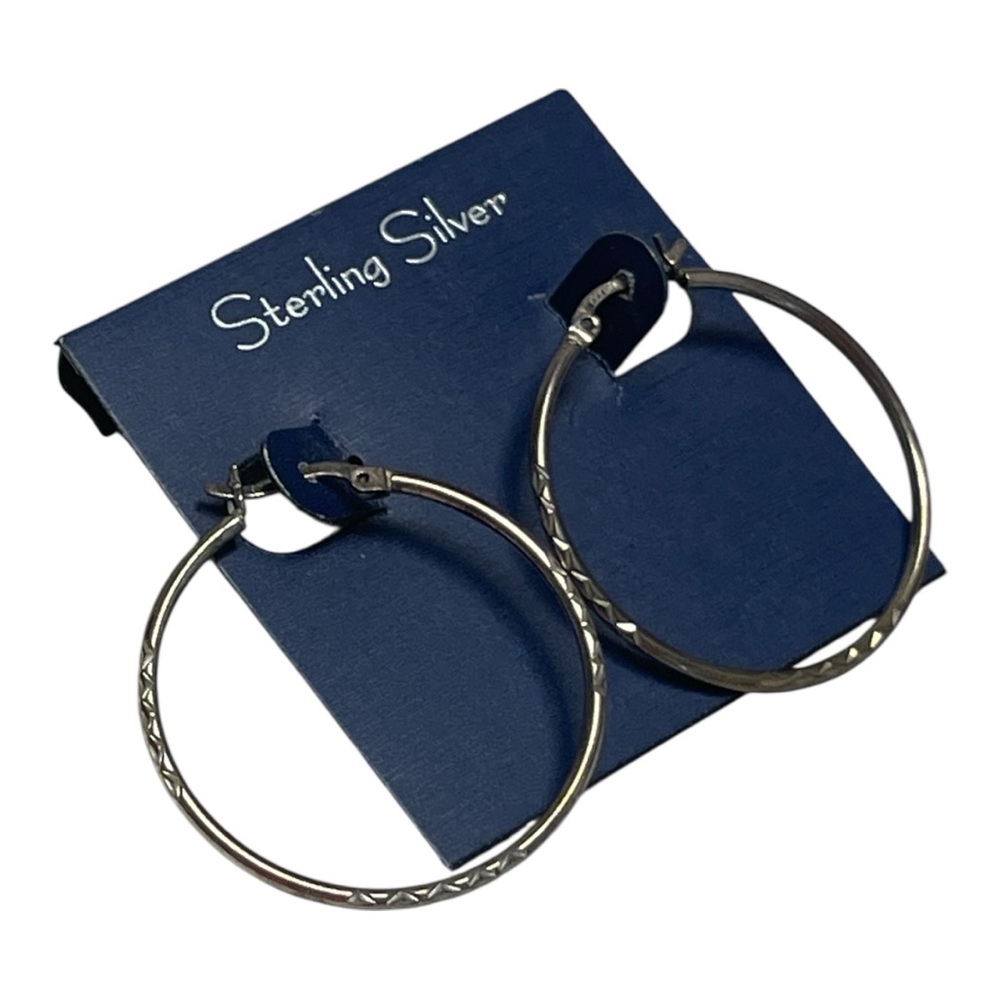 Sterling Silver Hoop Earrings